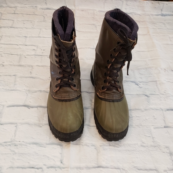 Sorel Boots Green Black Size 11 - Picture 1 of 10